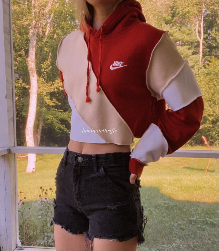 (S/M) Reworked Colorblock Hoodie