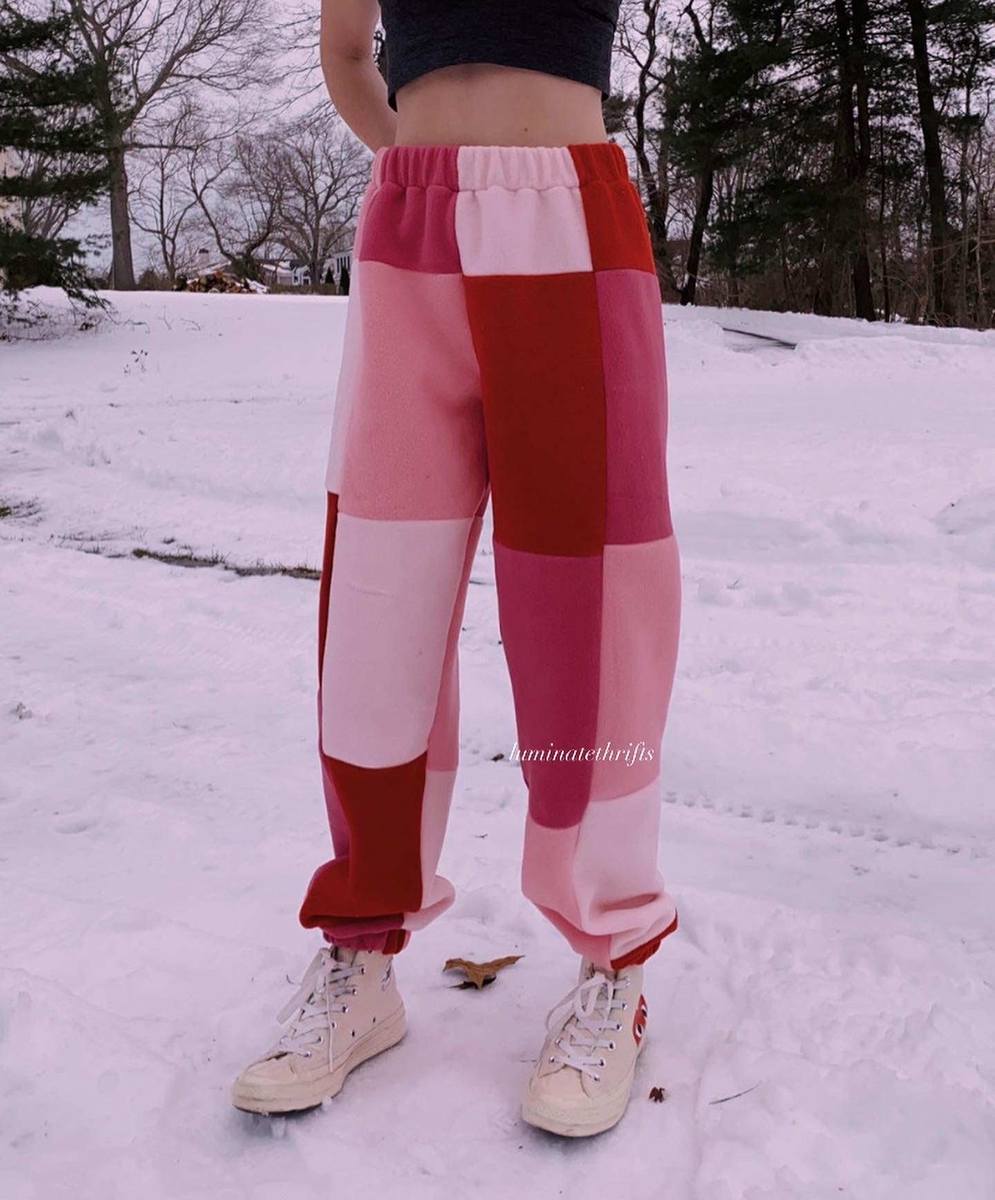 (M/L) Rose Reworked Joggers