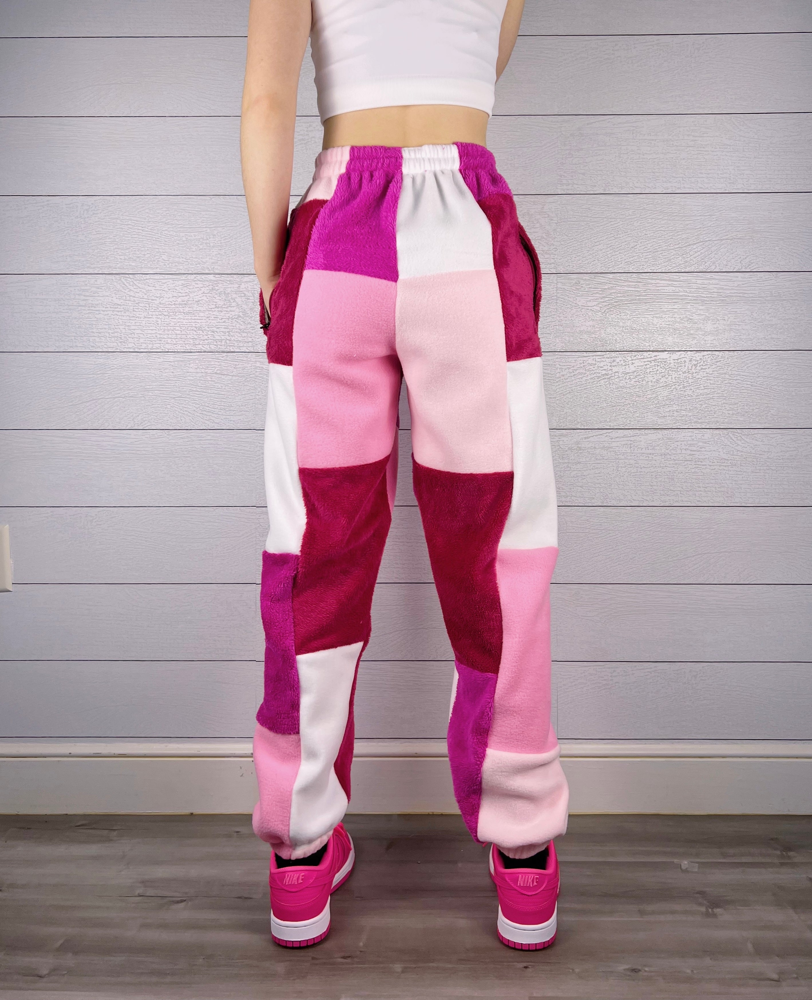 (S/M) Blush Pink 1/1 Joggers +zipper pockets