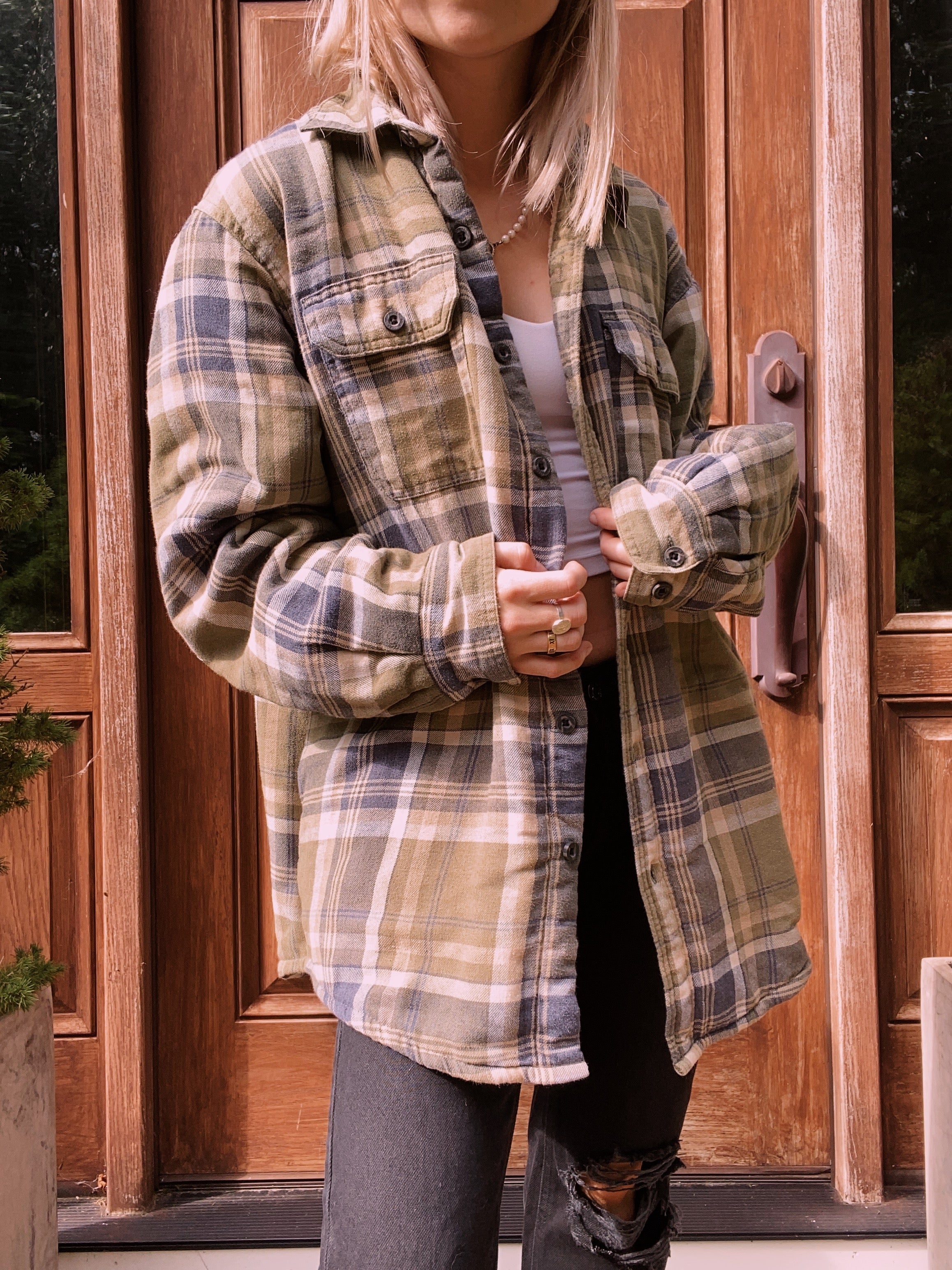 (M/L) Sherpa Lined Wrangler Flannel