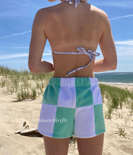 Load image into Gallery viewer, Seafoam Green Colorblock Shorts
