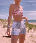 Ash Grey Colorblock Shorts