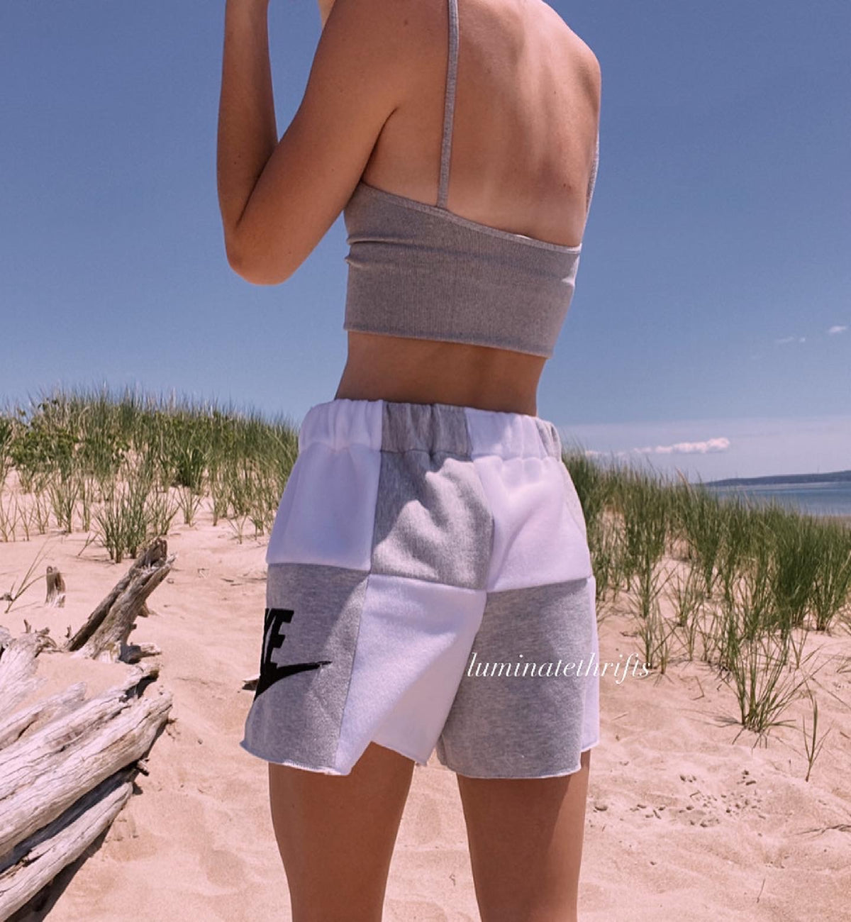 (S-M) Cloud Grey Reworked Shorts