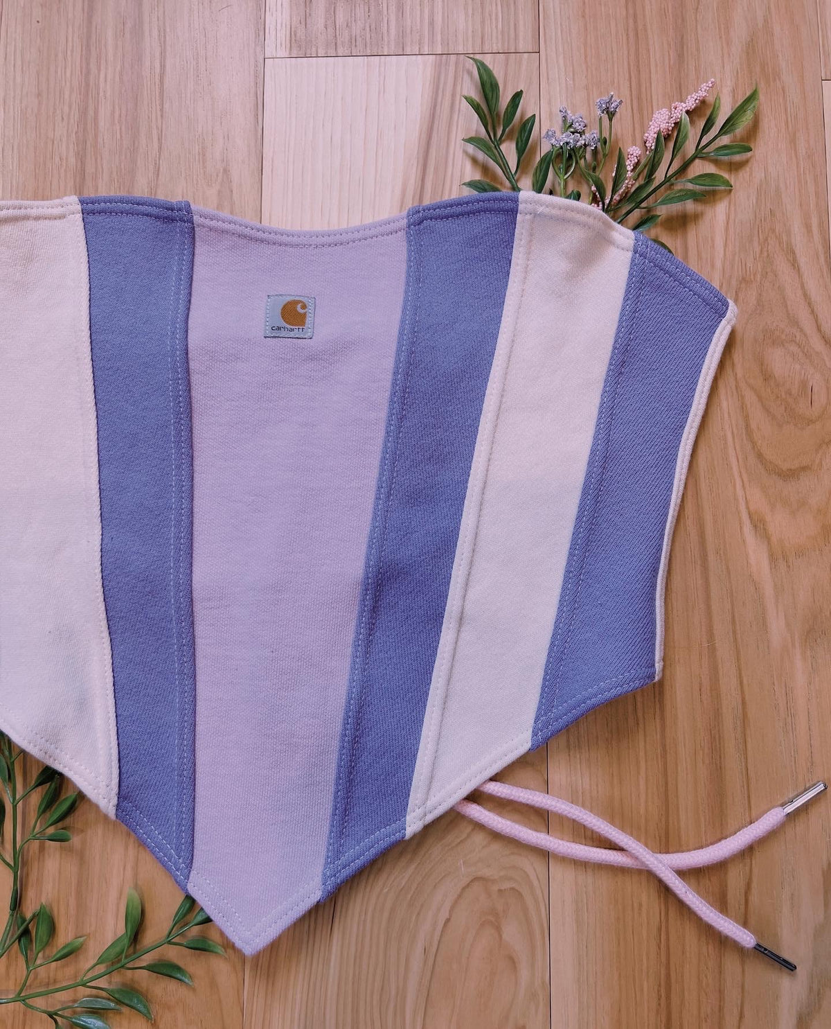 (S/M) Blackberry Cream Reworked Bustier