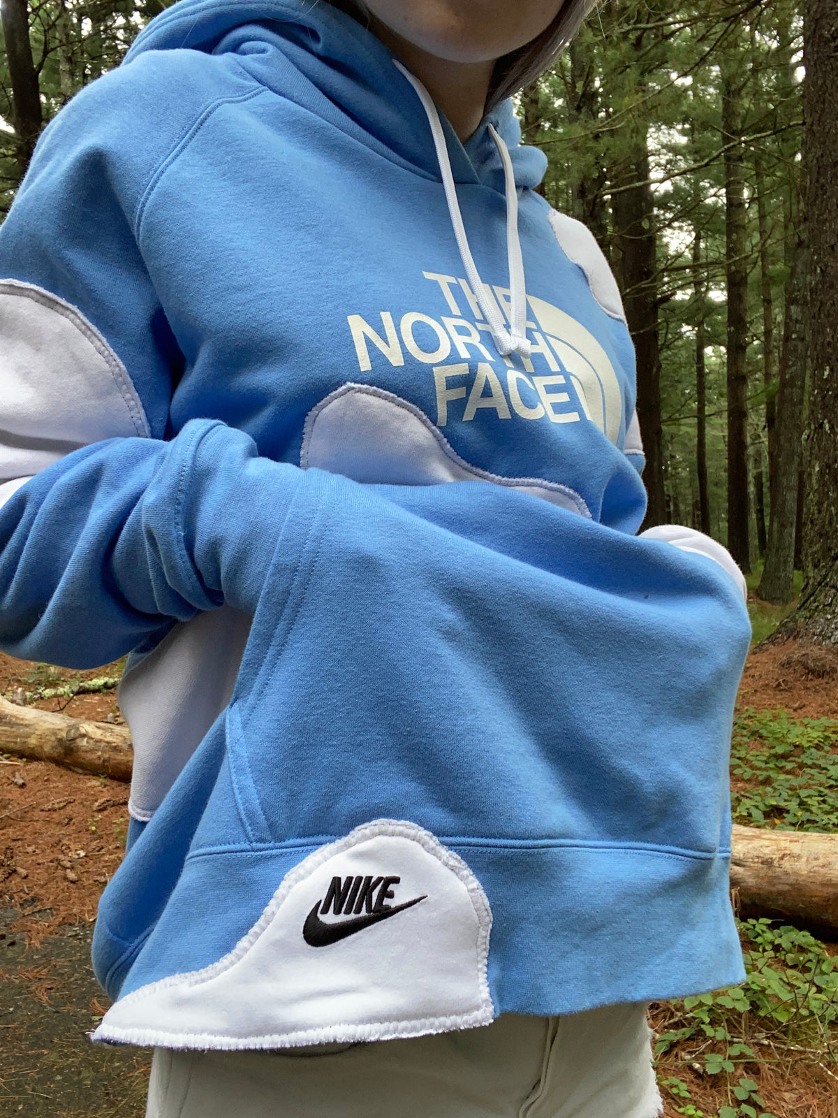 (XL) Blueberry Cow Reworked Hoodie