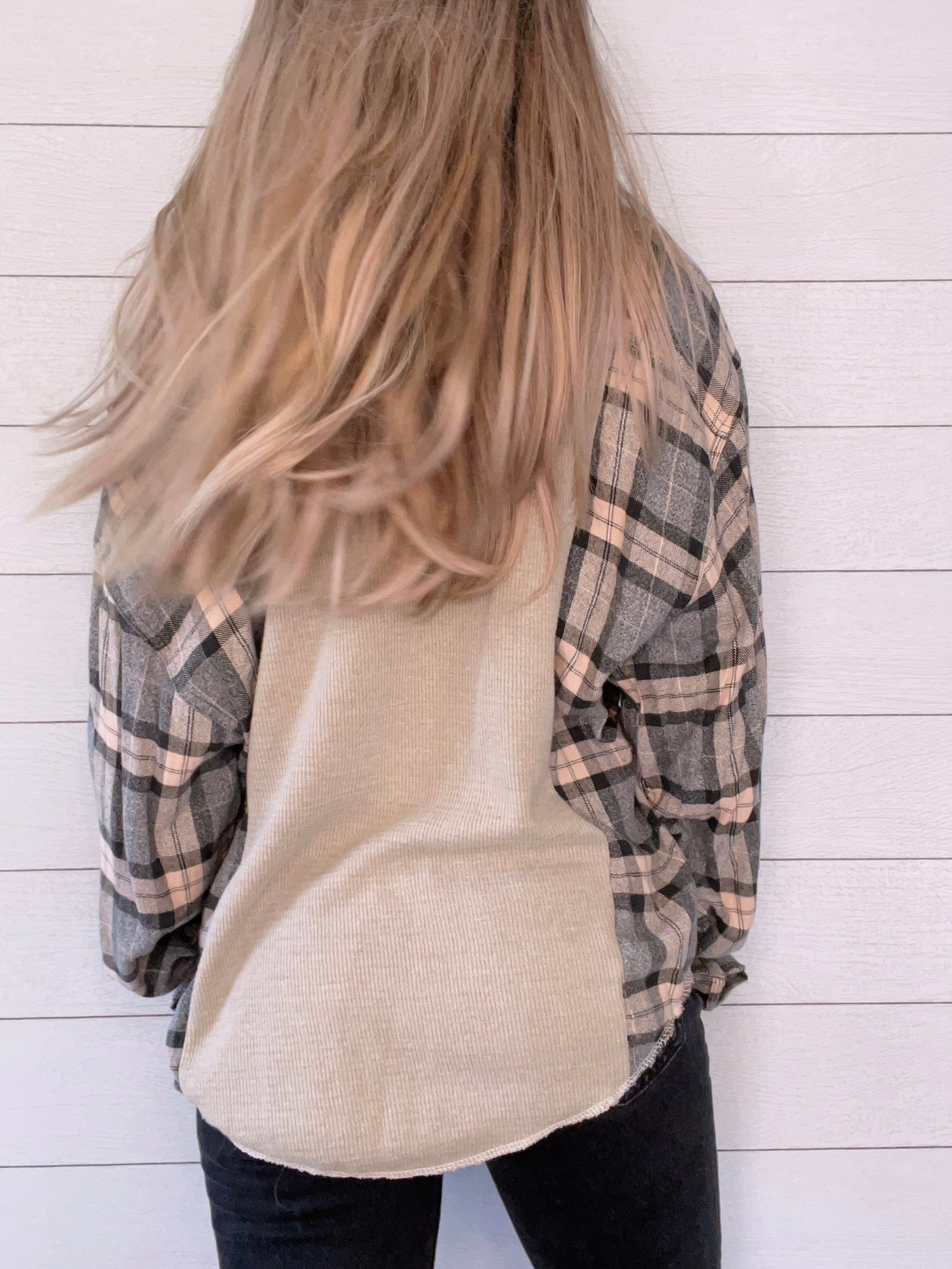 Waffle Henley X Flannel