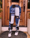 (S/M) Diamond Snowflake Reworked Joggers