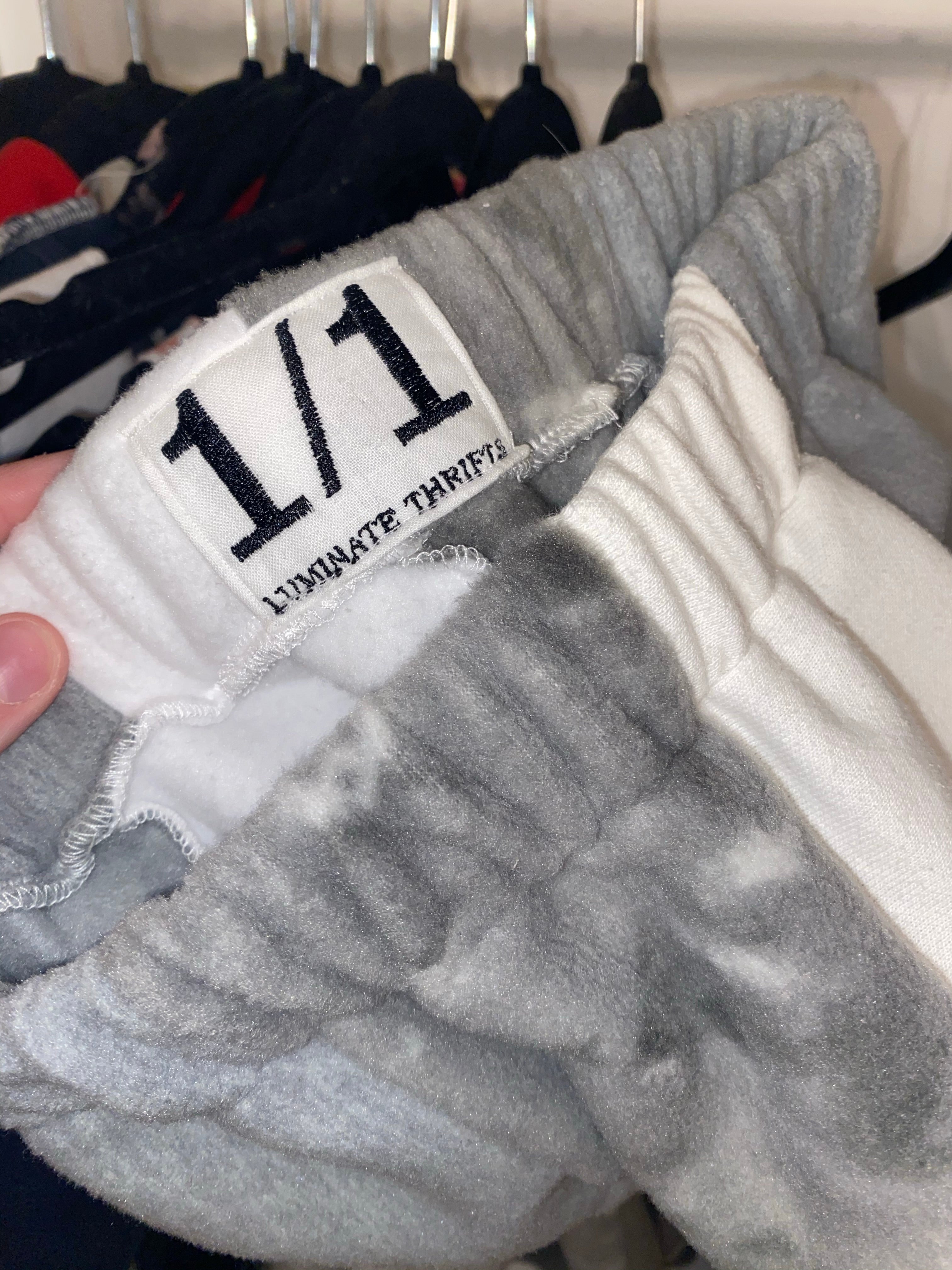(XS-M) Light Diamond Starburst Reworked Joggers