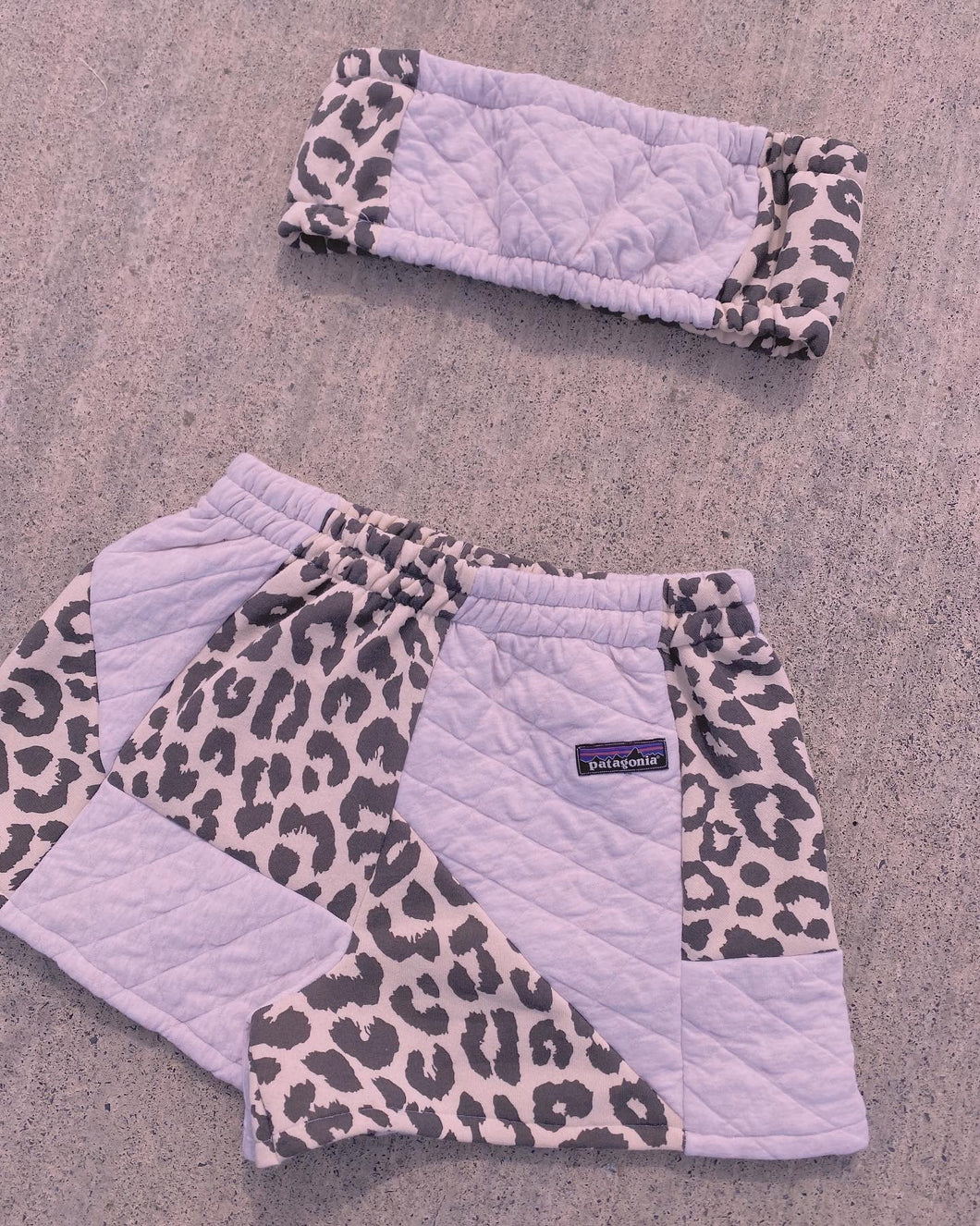 (S/M) Neutral Leopard Matching Set