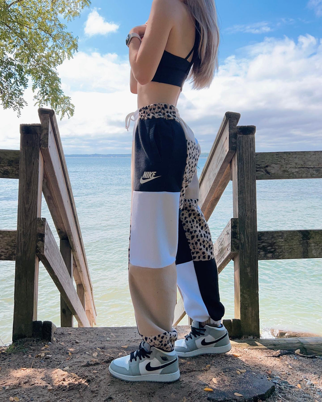 (S/M) Rustic Dots 1/1 Joggers with pockets