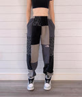 (S/M) Diamond Leopard 1/1 Joggers +zipper pockets