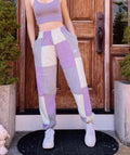 (S/M) April Flowers Reworked Joggers