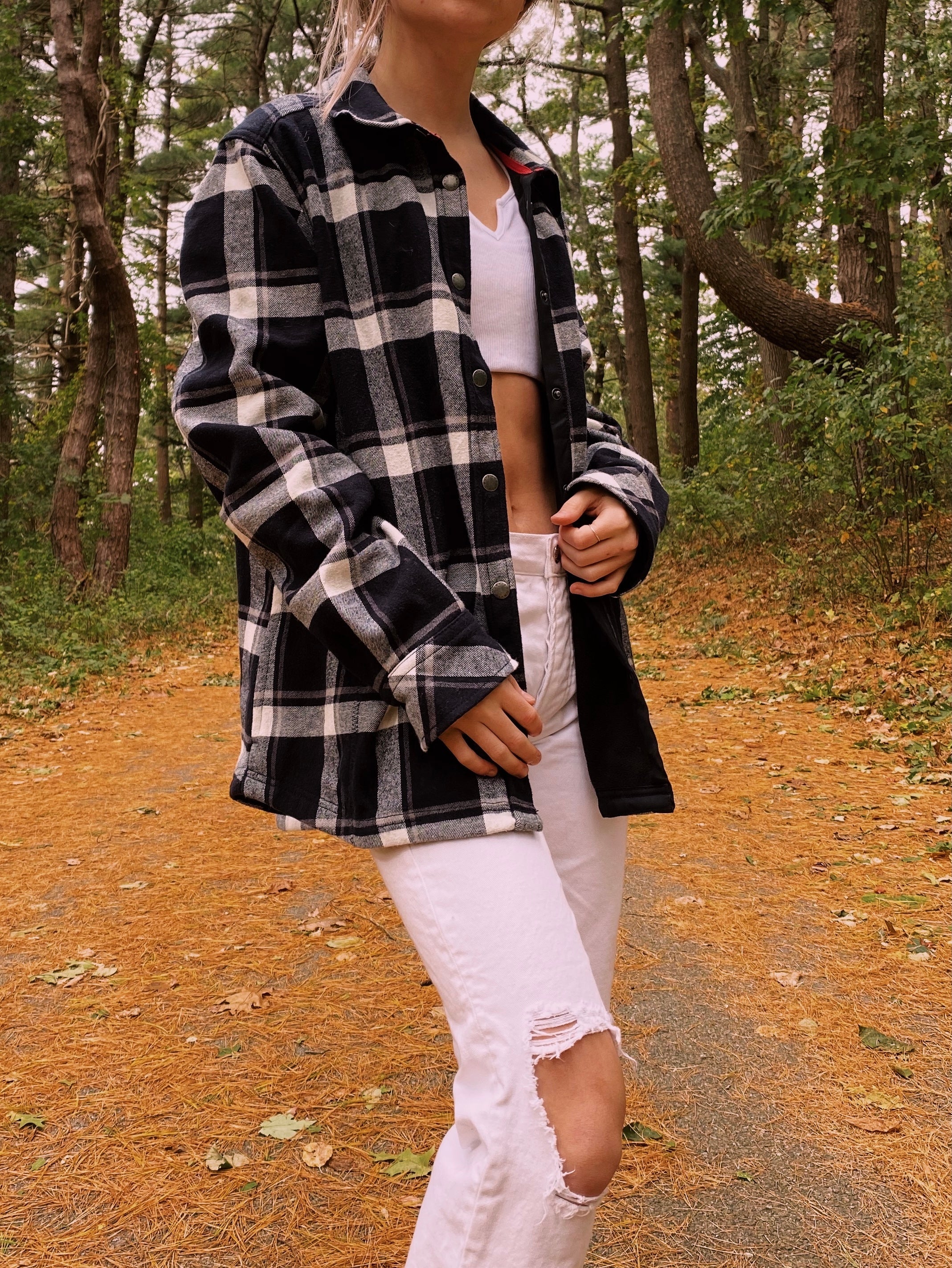 (L) Flannel Shacket