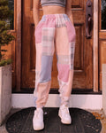 (XS/S) Rose Plaid Reworked Joggers