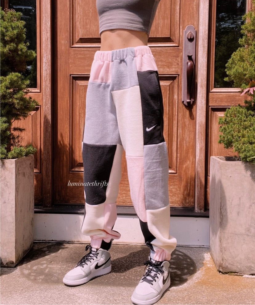 (XS-M) Rose Diamond Reworked Joggers *has pockets*