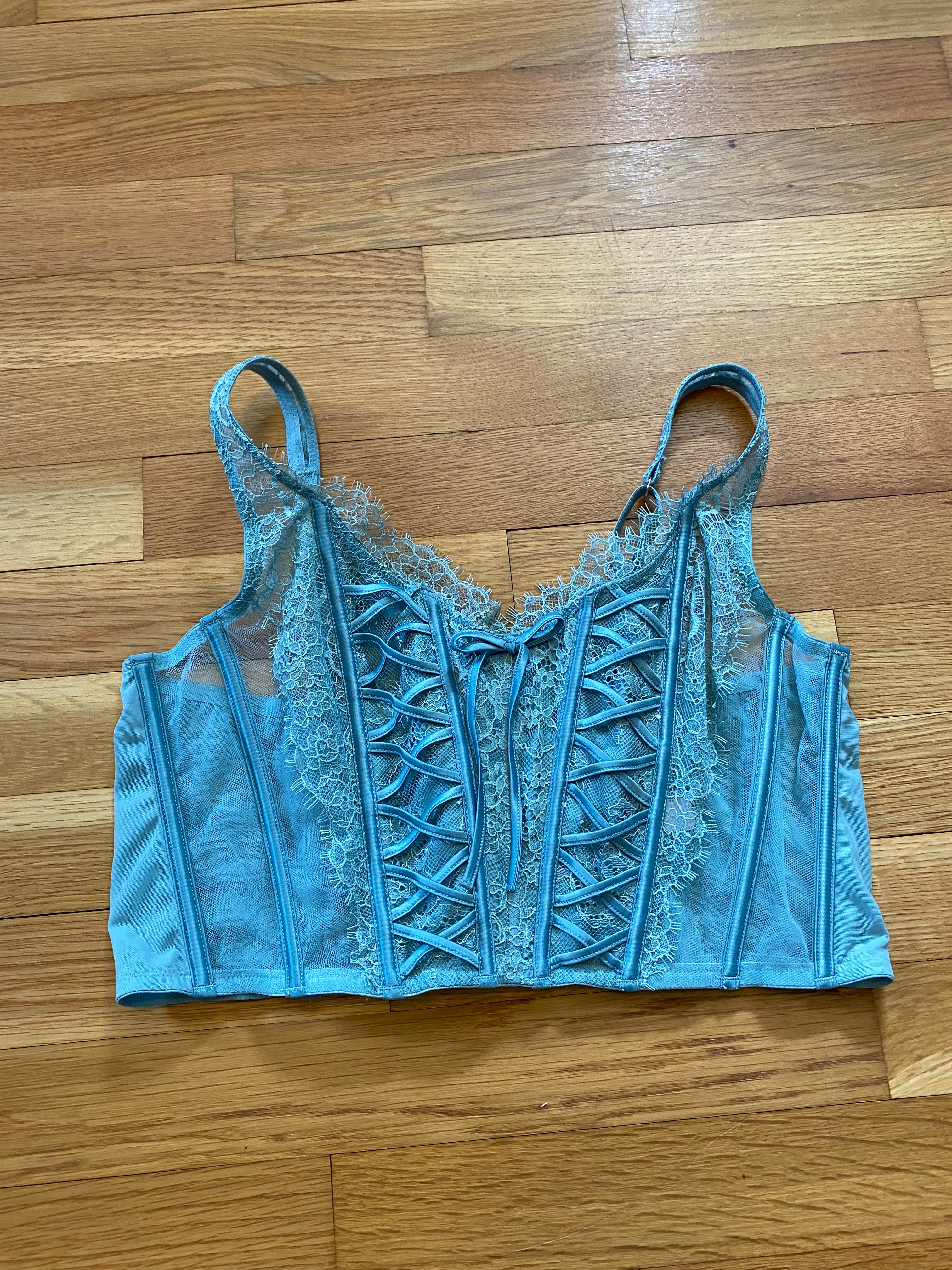 (L) NWTs Victorias Secret Sage Bustier Corset