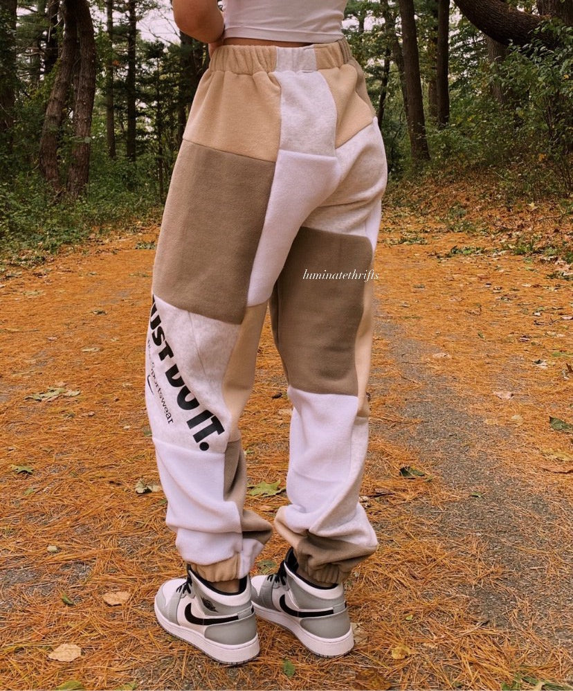 (XS-M) Neutral Rustic Reworked Joggers