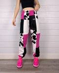 (S/M) Raspberry Cow 1/1 Joggers