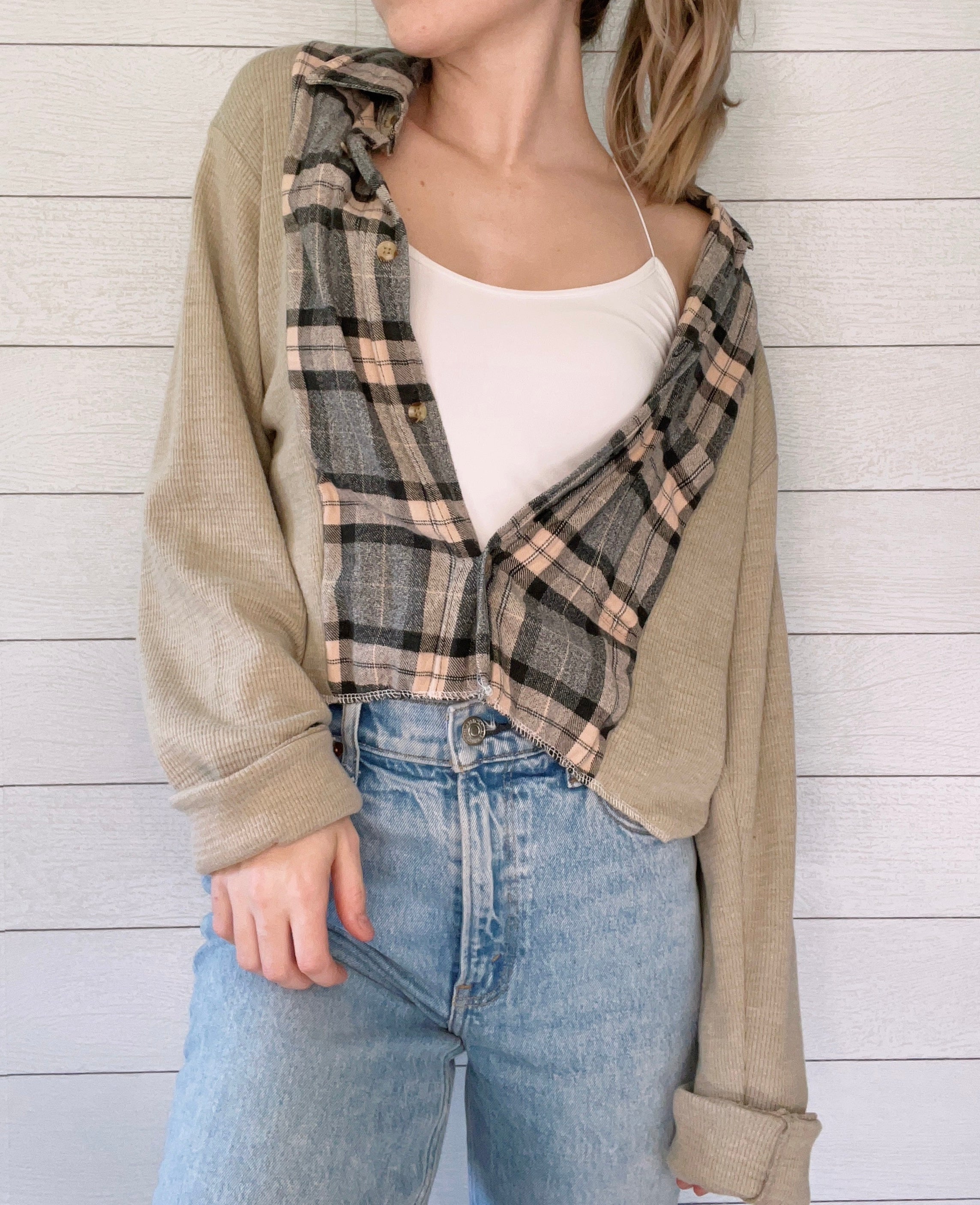 Flannel X Waffle Knit