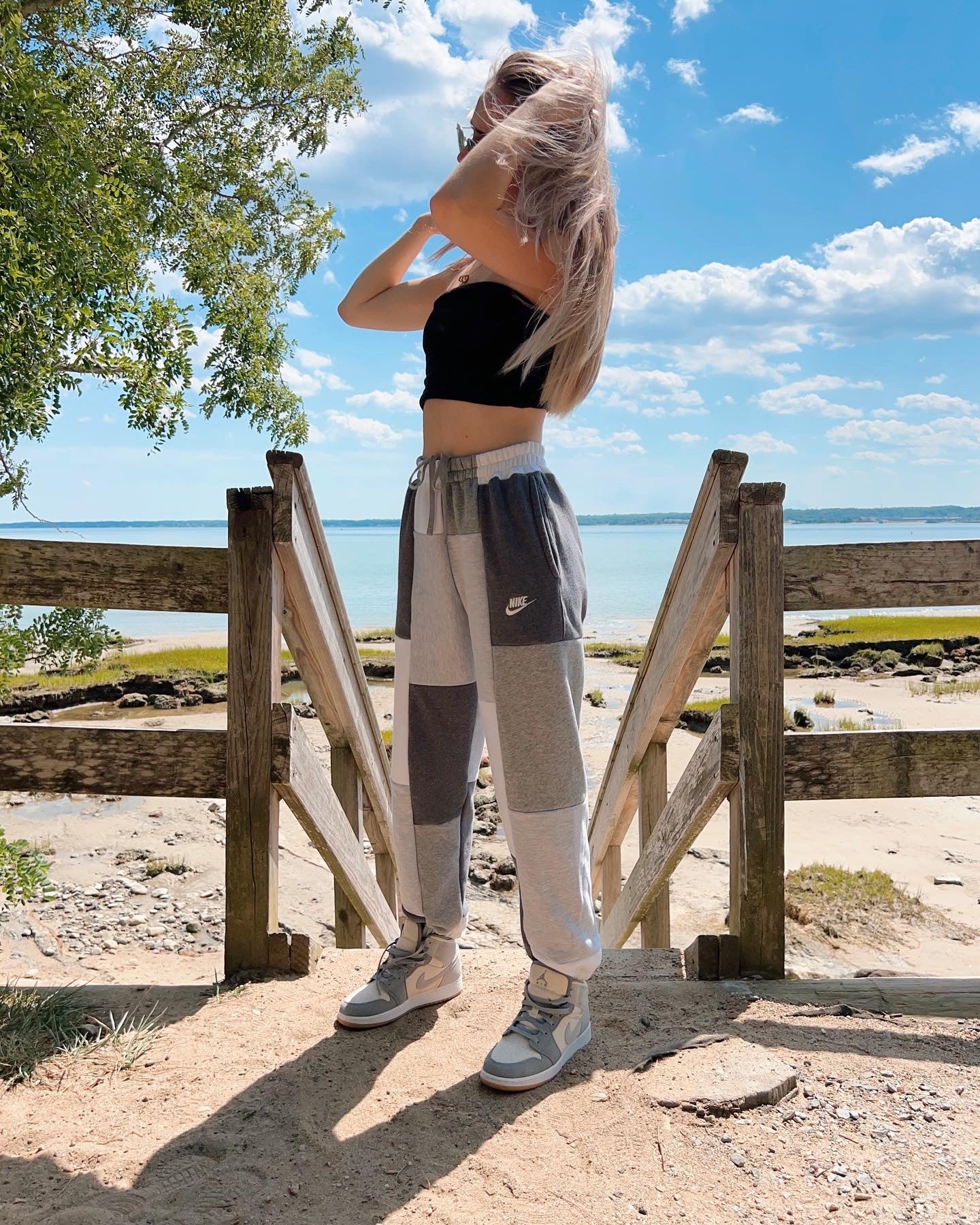 (XS/S) Ash Grey Reworked Joggers