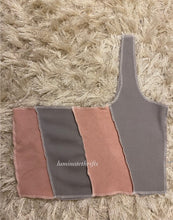 Load image into Gallery viewer, (XS/S) Reworked Smokey Pink Open Hem Shoulder Tank
