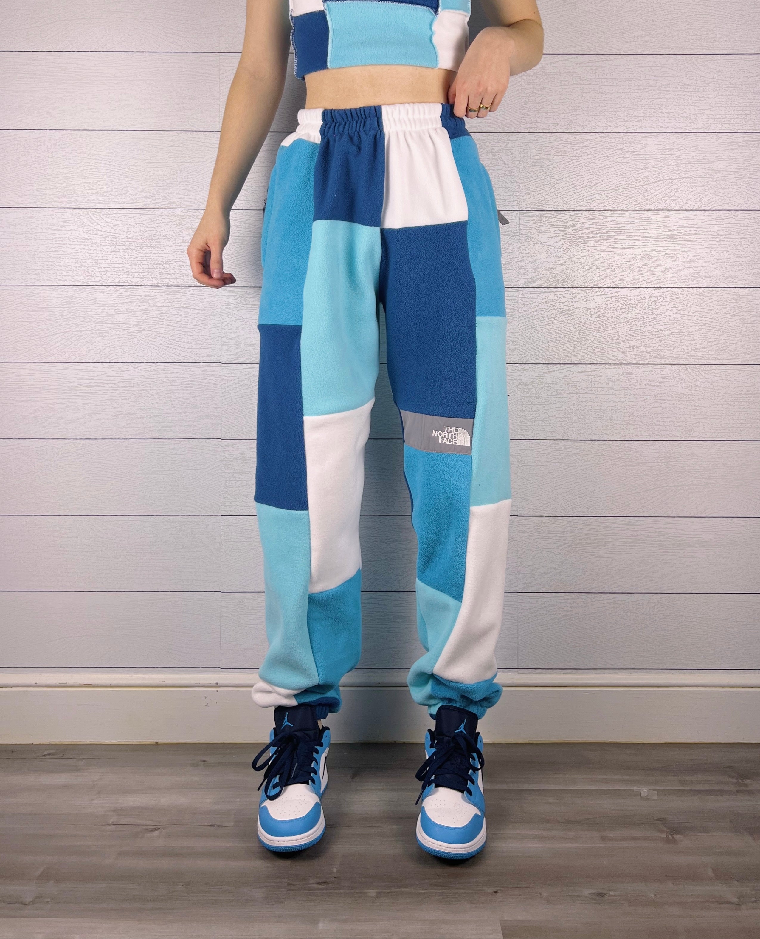 (S/M) Sea Blue 1/1 Joggers +zipper pockets
