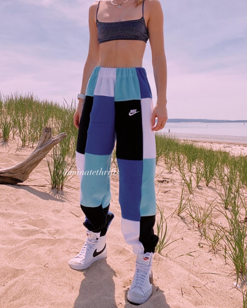 Glacier Blue Reworked Joggers