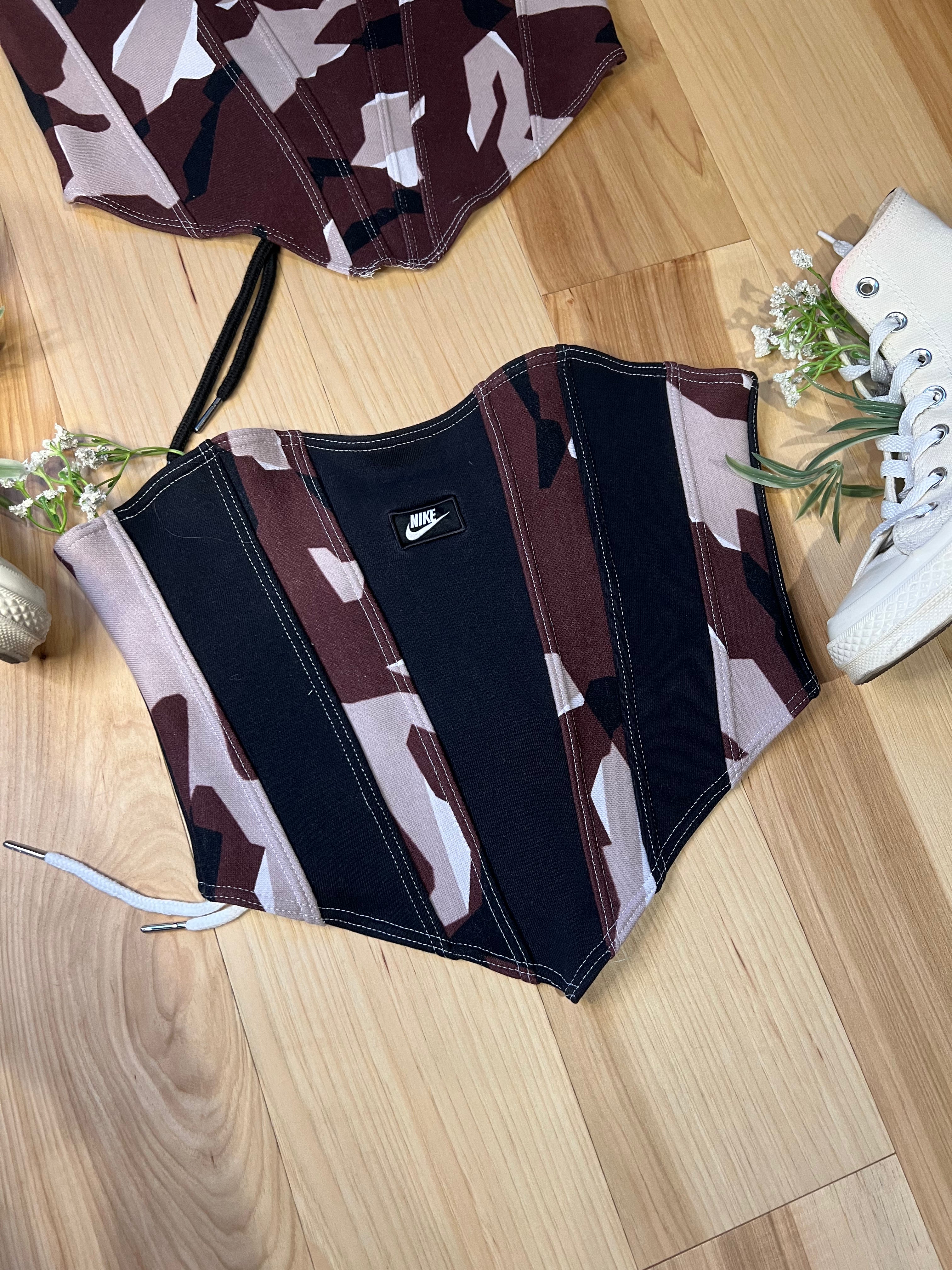 Red Camo Reworked Bustiers