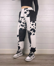 Load image into Gallery viewer, (XS/S) Diamond Cow 1/1 Joggers +zipper pockets
