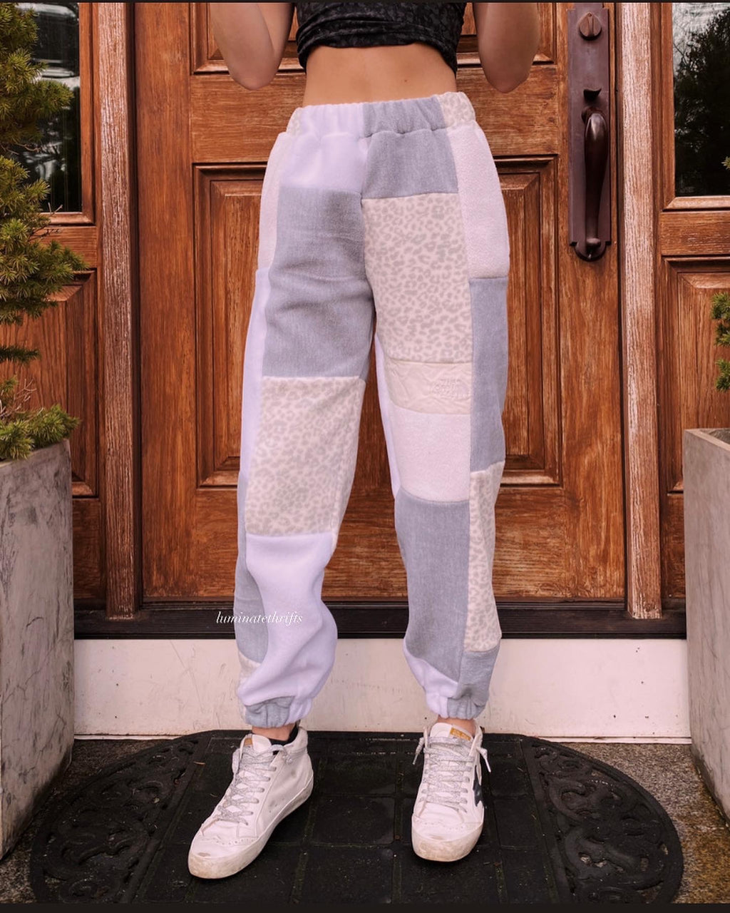 (XS/S) Snow Leopard Reworked Joggers