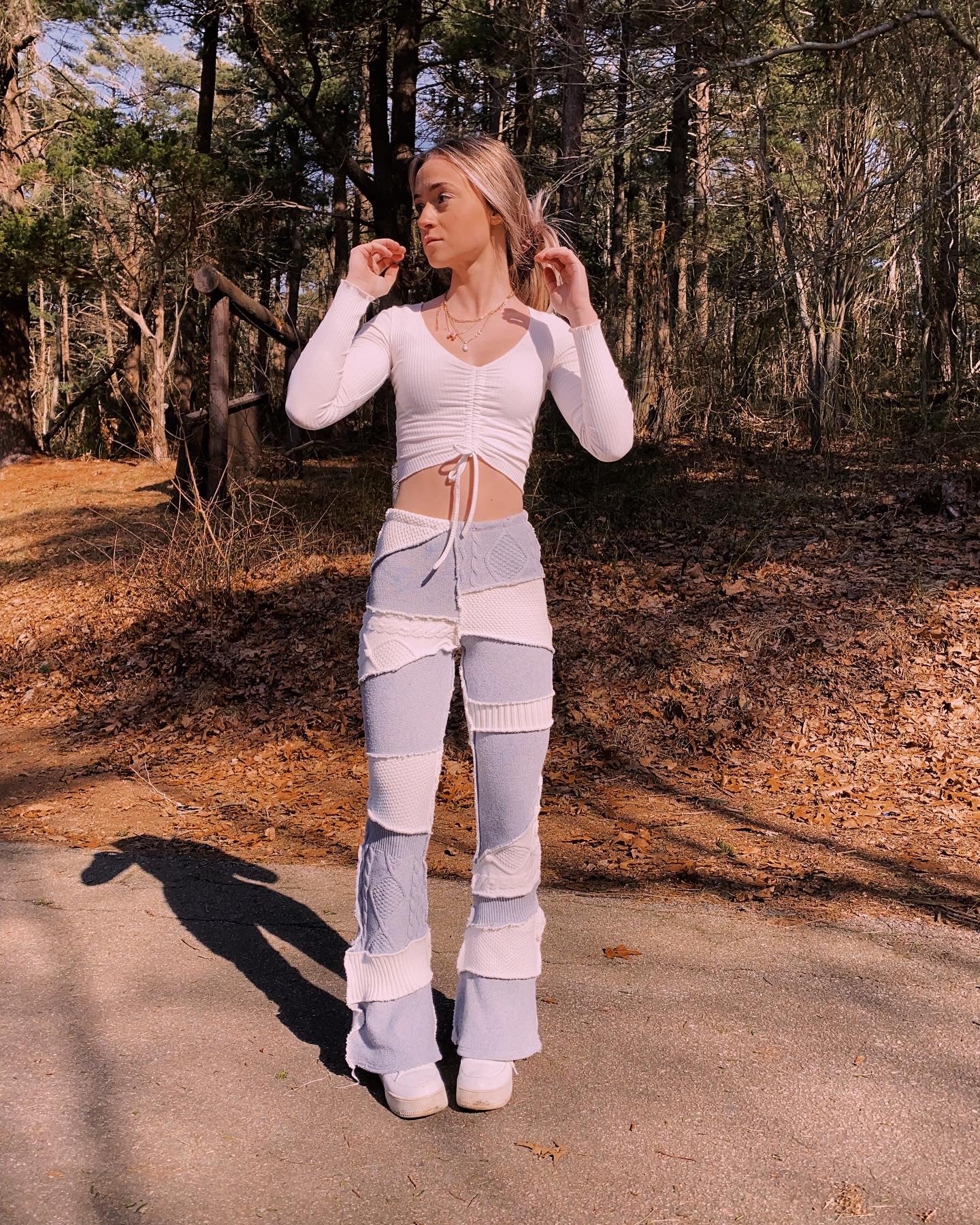 (XS/S) Reworked Sweater Flares